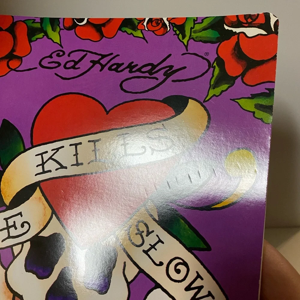Y2K Lisa Frank Ed Hardy Love Kills Slowly Notebook Spiral Notepad Stationery